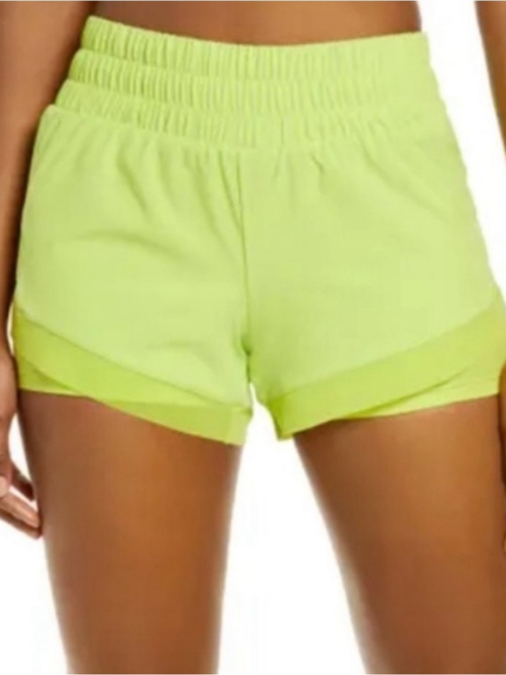 IVL Collective Race Pace Yellow Neon Shorts